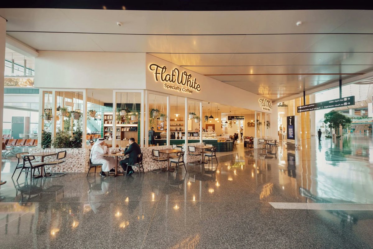DFNI's tweet photo. Qatar Duty Free announces opening of local Qatari café Flat White https://t.co/AVv1SM63yh https://t.co/qfOslZzUo7