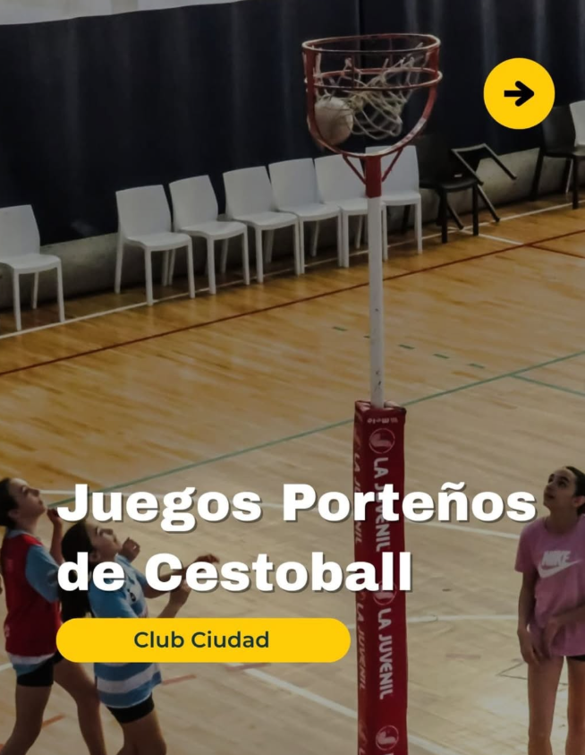 El Domingo 24/09 en el Club Ciudad de Buenos Aires, se llevó a cabo la jornada de Cestoball, correspondiente a los Juegos Porteños 2025.

Fue una jornada recreativa y amistosa dónde chicas y chicos de distintos clubes disfrutaron, compartieron y aprendieron sobre nstro deporte
