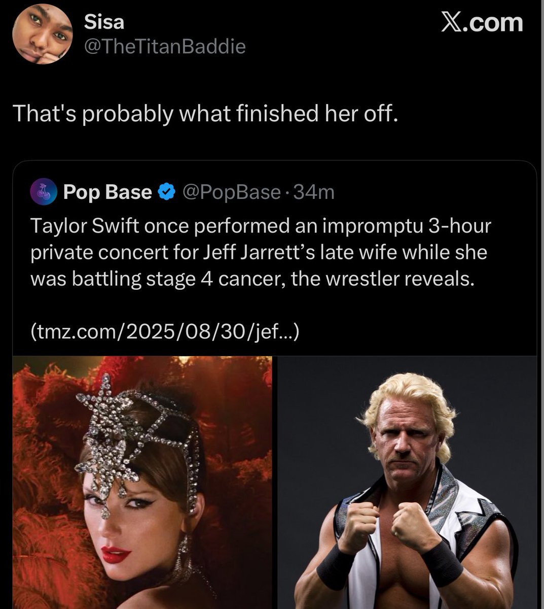 what a weird thing to say about a cancer patient…