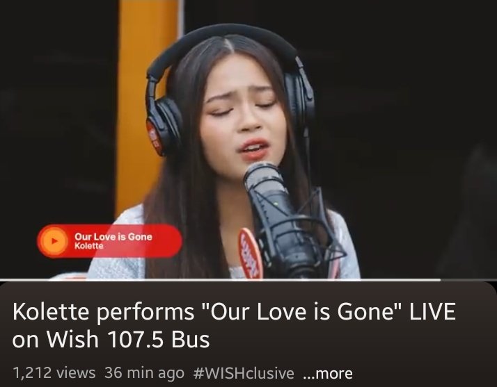 Kolette's Wish Bus Our Love is Gone is out now. Ganda ng boses talaga. Please do drop by and stream. 

#KoletteMadelo
youtu.be/XKynN1cY4RA?si…