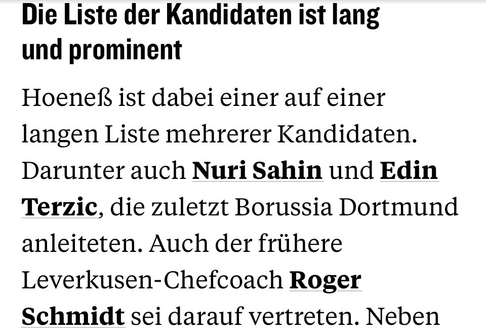 Prominent 😂😭 - mit Sahin und Schmidt in einen Topf geworfen zu werden ist jetzt nicht die ganz große Auszeichnung…
#VfB #Hoeness #Fenerbahce
