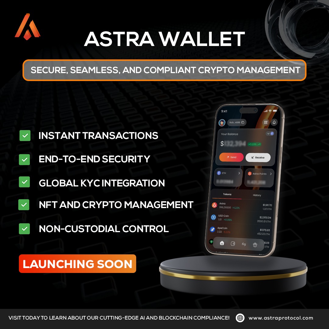 Haven_Seeker's tweet photo. π @Astra_HQ Wallet β Secure, Seamless, Compliant!
Manage crypto & NFTs with non-custodial control & instant transactions. π
π Join: https://t.co/59VZINTfen
π Visit: https://t.co/ZZNIoci9Tw
#AstraWallet #Web3 #Crypto https://t.co/NbkkdKZUxr