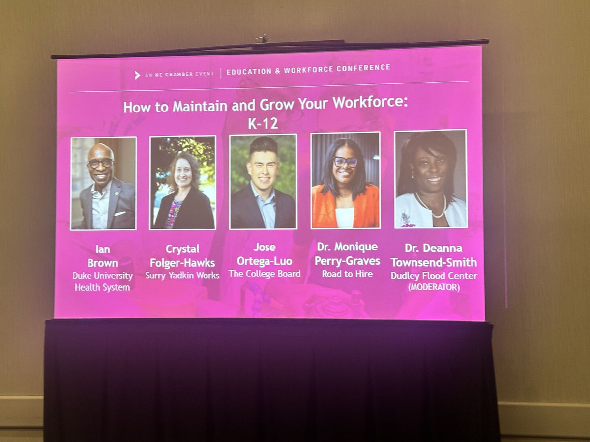 Road to Hire (@roadtohire) on Twitter photo #RoadtoHire was proud to attend the <a href="/NCChamber/">NC Chamber</a>'s 2025 Education & Workforce Conference! Our team, Dr. Monique Perry-Graves, Mariam Tisdale, Justin McNeil and Frederick Kenley, joined leaders from across the state to discuss how we can better prepare for tomorrow’s workforce. #RoadtoHire was proud to attend the <a href="/NCChamber/">NC Chamber</a>'s 2025 Education & Workforce Conference! Our team, Dr. Monique Perry-Graves, Mariam Tisdale, Justin McNeil and Frederick Kenley, joined leaders from across the state to discuss how we can better prepare for tomorrow’s workforce.