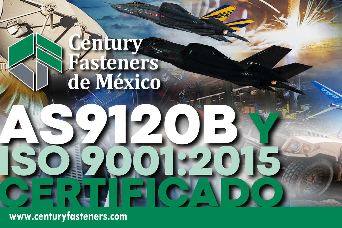 Century Fasteners de Mexico: AS91020B y ISO 9001:2015 Certificado …

centuryfasteners.com/company-info/m…

#AS9120B #ISO9001 #quality #CenturyFasteners
