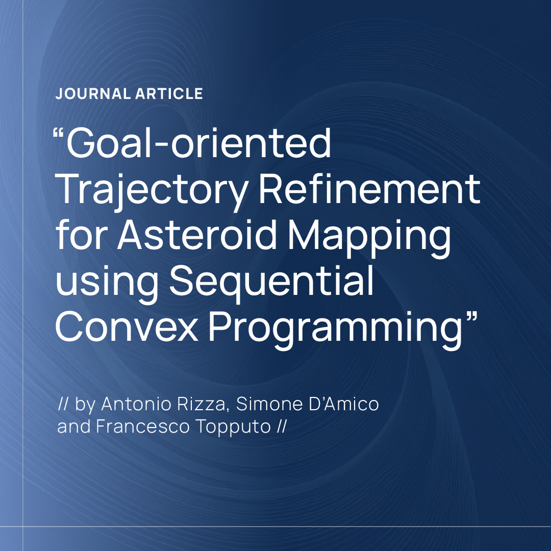 daer_polimi's tweet image. The #researchPaper “Goal-oriented Trajectory Refinement for Asteroid Mapping Using Sequential Convex Programming” has just been published in the @aiaa J. #Guidance, Control, and Dynamics!
📰doi.org/10.2514/1.G008…
✍ @FrancescoTop et al.
#Astrodynamics #SpaceExploration #Autonomy