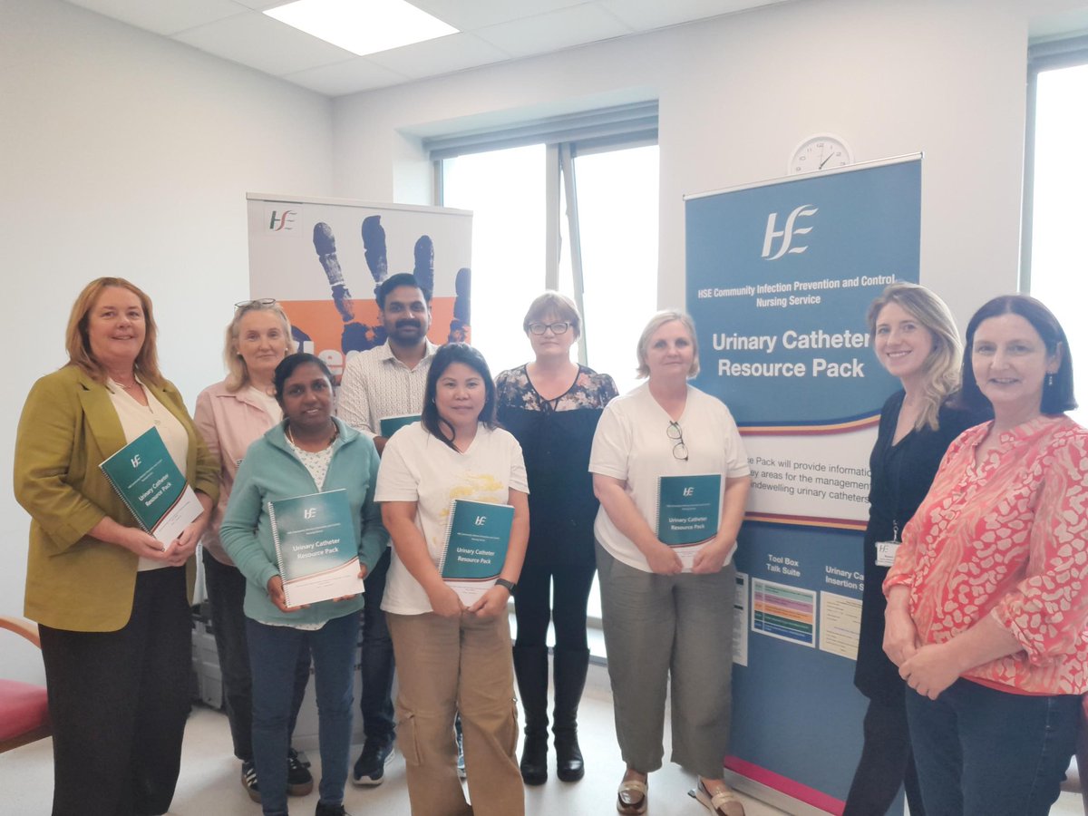 HSEDubMidlands's tweet image. Our Community IPC Team in HSE Dublin Midlands, with support from our Senior Antimicrobial Pharmacist, delivered training on the new National Urinary Catheter Resource Pack to IPC link practitioners—promoting #BestPractice in catheter care for residents in RCFs.