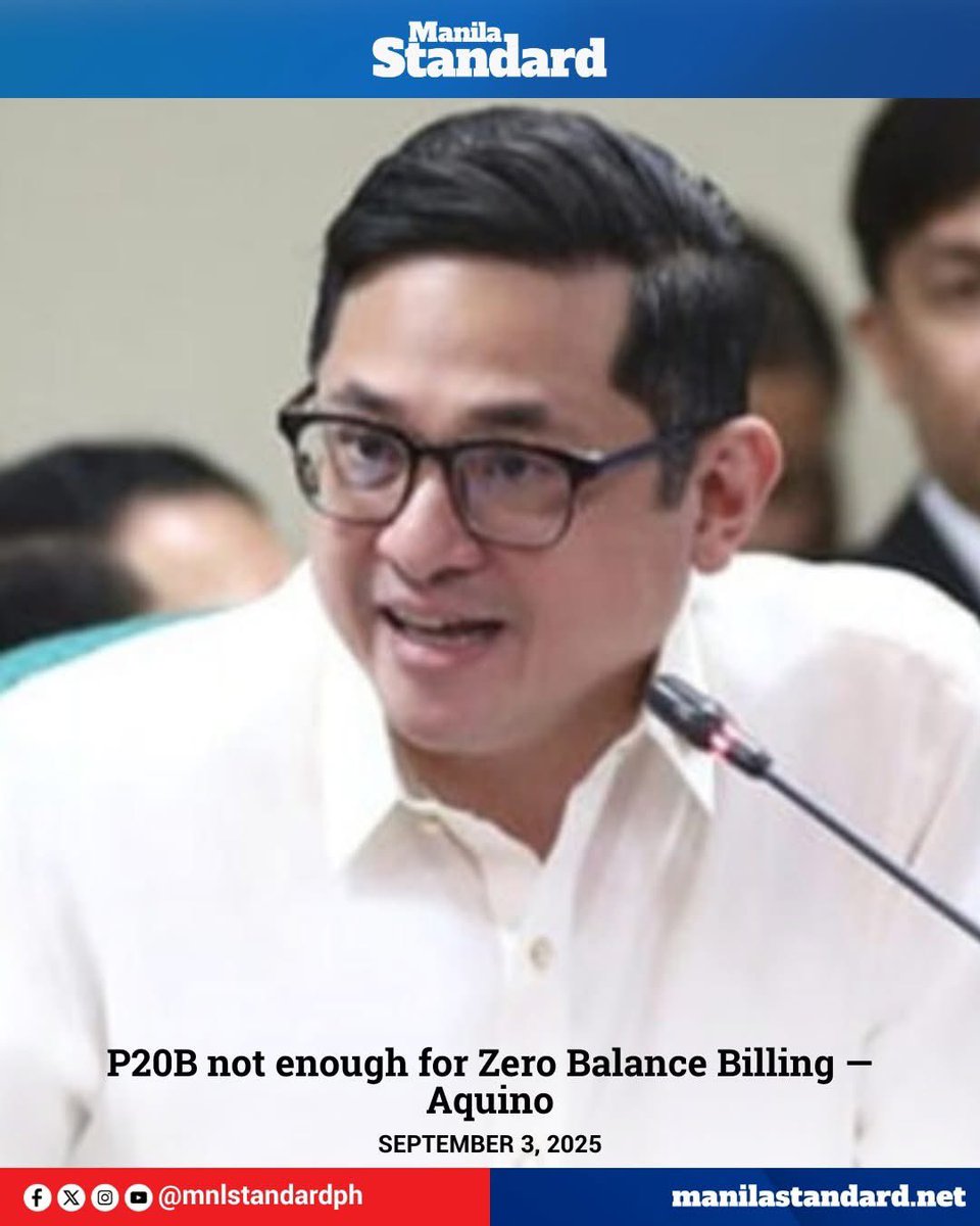 🩸ZERO BALANCE, ZERO ACCOUNTABILITY: A NATIONAL DECEPTION

✍️ Dr. Anthony “Tony” Leachon
Physician | Civic Leader | Health Reform Advocate
📍 CC: President Ferdinand Marcos Jr.

Senator Bam Aquino is right to sound the alarm.
₱20 billion for Zero Balance Billing is not