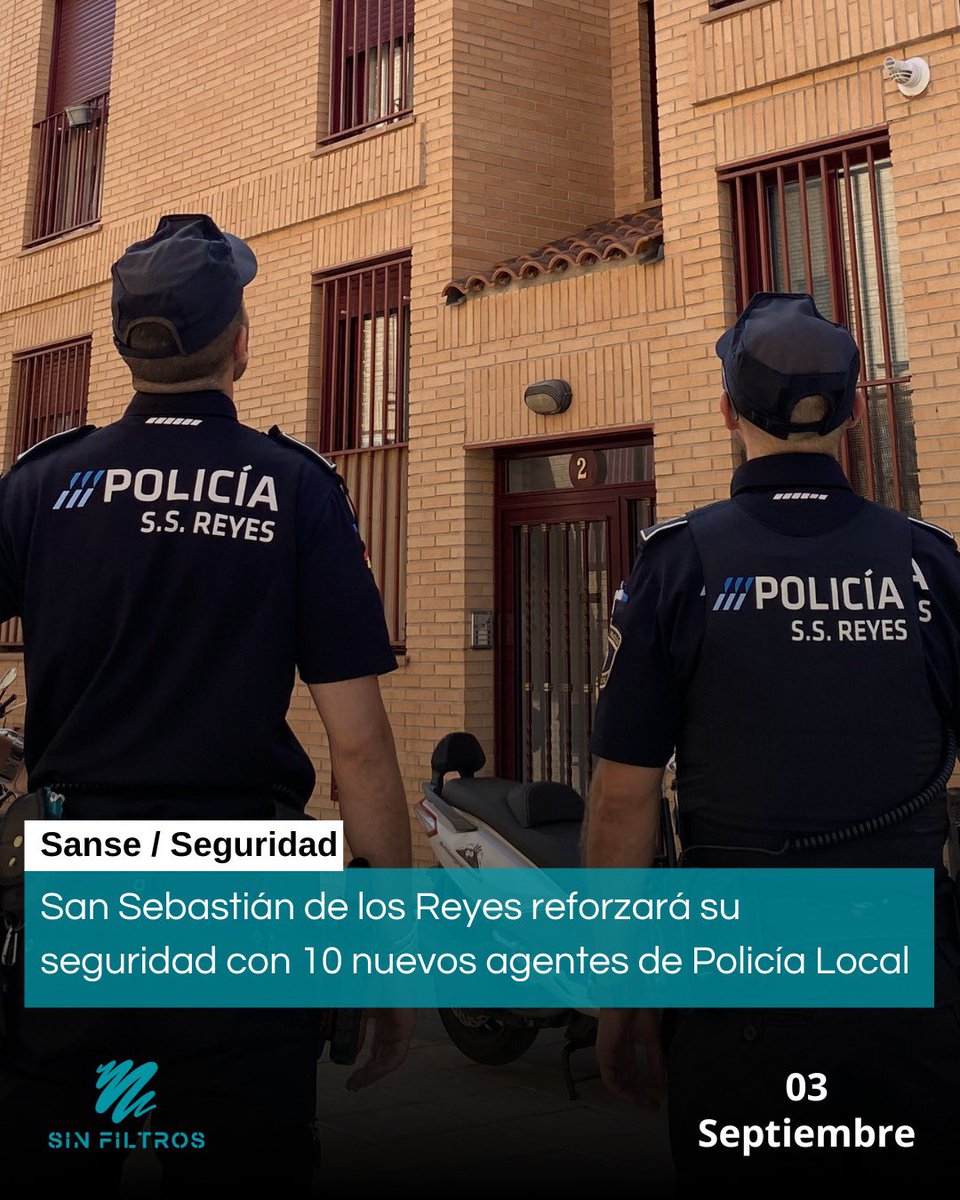 🔷 San Sebastián de los Reyes reforzará su seguridad con 10 nuevos agentes de Policía Local

📣 La ciudad sumará 35 incorporaciones en este mandato, consolidando su posición como una de las más seguras de España y mejorando las condiciones laborales de sus efectivos policiales.