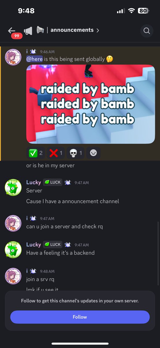 All psz devs <a href="/calebiscool785/">caleb ✨</a> <a href="/Nielzonn/">Niel</a> <a href="/LocalXmx/">xmx</a> and others. Bamb gathered his last surviving braincells to raid luckys game lmao