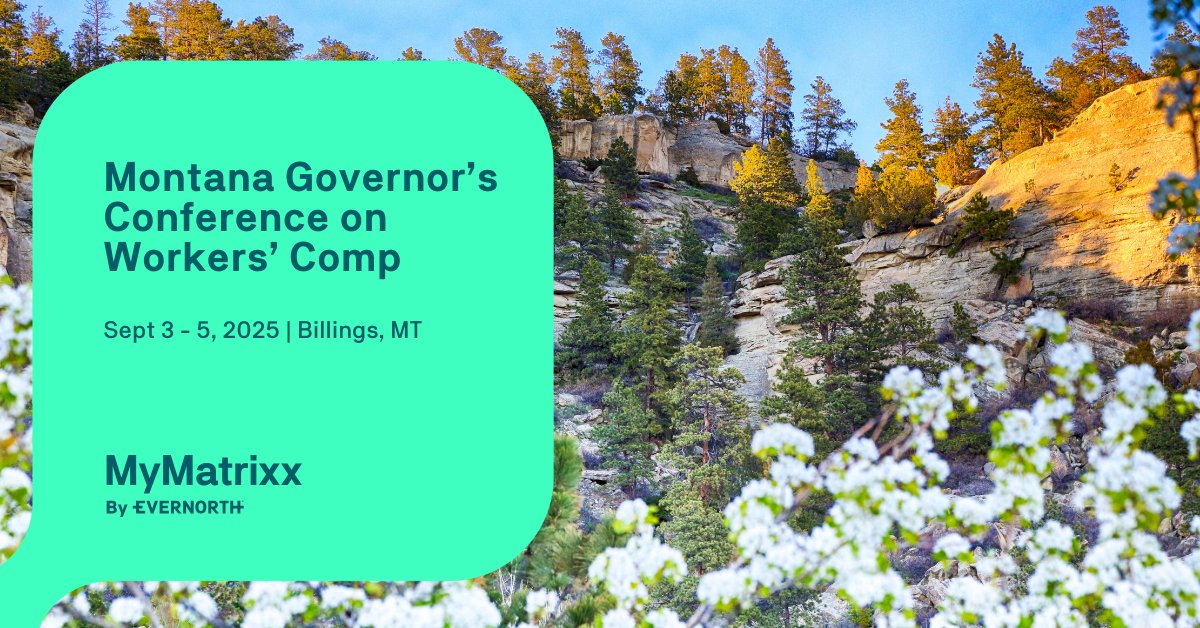 #MyMatrixxbyEvernorth experts will be in Billings, MT on September 3-5 at the Montana Governor’s Conference on Workers’ Comp where they will discuss solutions for FWA, paper bill management, and ways to improve your #workerscomp claims strategy.