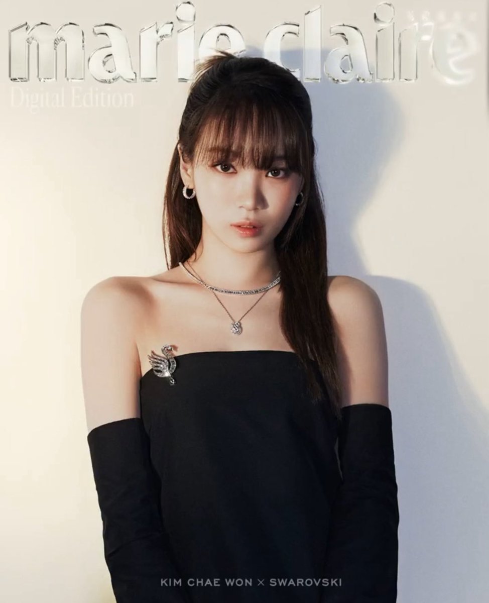 LE SSERAFIM's Chaewon glows softly for Swarovski on Marie Claire Korea’s digital cover, sparkling gently and shining effortlessly, her delicate beauty and graceful aura creating a dreamy, magical moment.