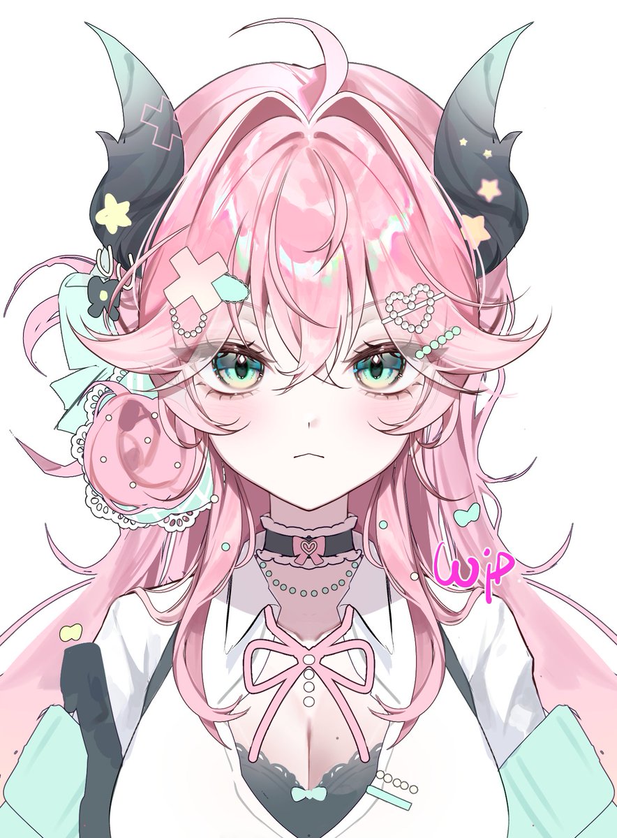 Working on a new adoptable model..🐲🎀
#Live2D #Live2DWIP #Live2D依頼
