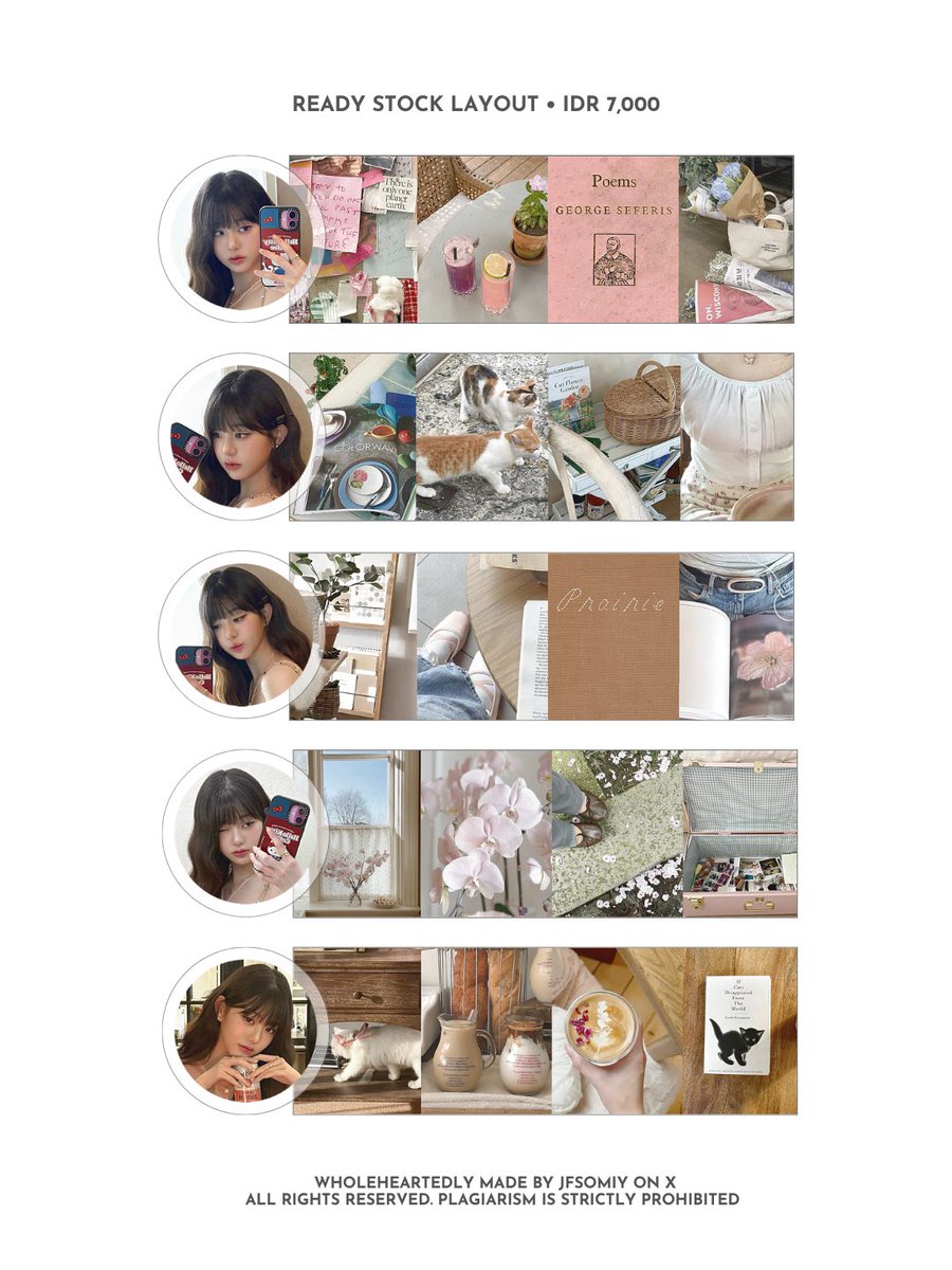 jfsomiy's tweet photo. Please help repost? And may your help return to you in even greater measure! ❤️

Fresh from the shelf—ready stock layout 
Muse: Wonyoung  
Price: IDR 7,000 

#zonauang #zonaba https://t.co/bCz3i8IG8S