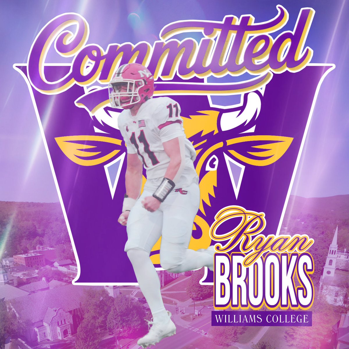 Ryan Brooks (@ryanbrooks26) on Twitter photo I am beyond excited to announce my commitment to the admissions process at Williams College! I want to thank my coaches, family, and friends for their constant support, and the Williams coaching staff for believing in me. Go Ephs!
<a href="/NewCanaanFB/">New Canaan Football</a> <a href="/Coach_Nguyen/">Jimmy Nguyen</a> I am beyond excited to announce my commitment to the admissions process at Williams College! I want to thank my coaches, family, and friends for their constant support, and the Williams coaching staff for believing in me. Go Ephs!
<a href="/NewCanaanFB/">New Canaan Football</a> <a href="/Coach_Nguyen/">Jimmy Nguyen</a>