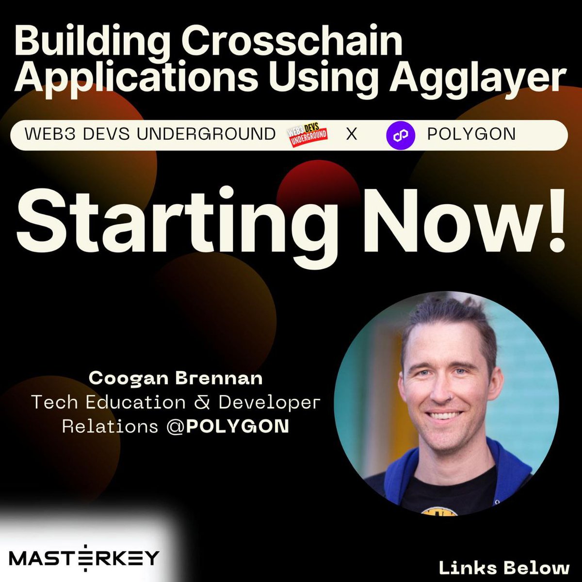 📍We Are Live!
Join The Session:  

Watch us on:
- X: x.com/i/broadcasts/1…
- ⁠Youtube: youtube.com/watch?v=fD2Rmd…
- ⁠LinkedIn: linkedin.com/feed/update/ur…

<a href="/0xPolygon/">Polygon</a> <a href="/0xPolygonFdn/">Polygon Foundation</a> <a href="/0xPolygonEco/">Polygon Ecosystem</a>  <a href="/Agglayer/">Agglayer</a> <a href="/MasterkeyVC/">Masterkey.vc</a> <a href="/Web3_Devs/">Web3 Devs Underground</a> <a href="/FmrSmrt/">⚡ Coogan ⚡</a> 
<a href="/gada_akshat/">akshat gada</a> <a href="/SHAP0W/">Saul (Shauli) Rejwan 🎗️</a> <a href="/Amit_Masterkey/">Amit Shilo - Masterkey</a>