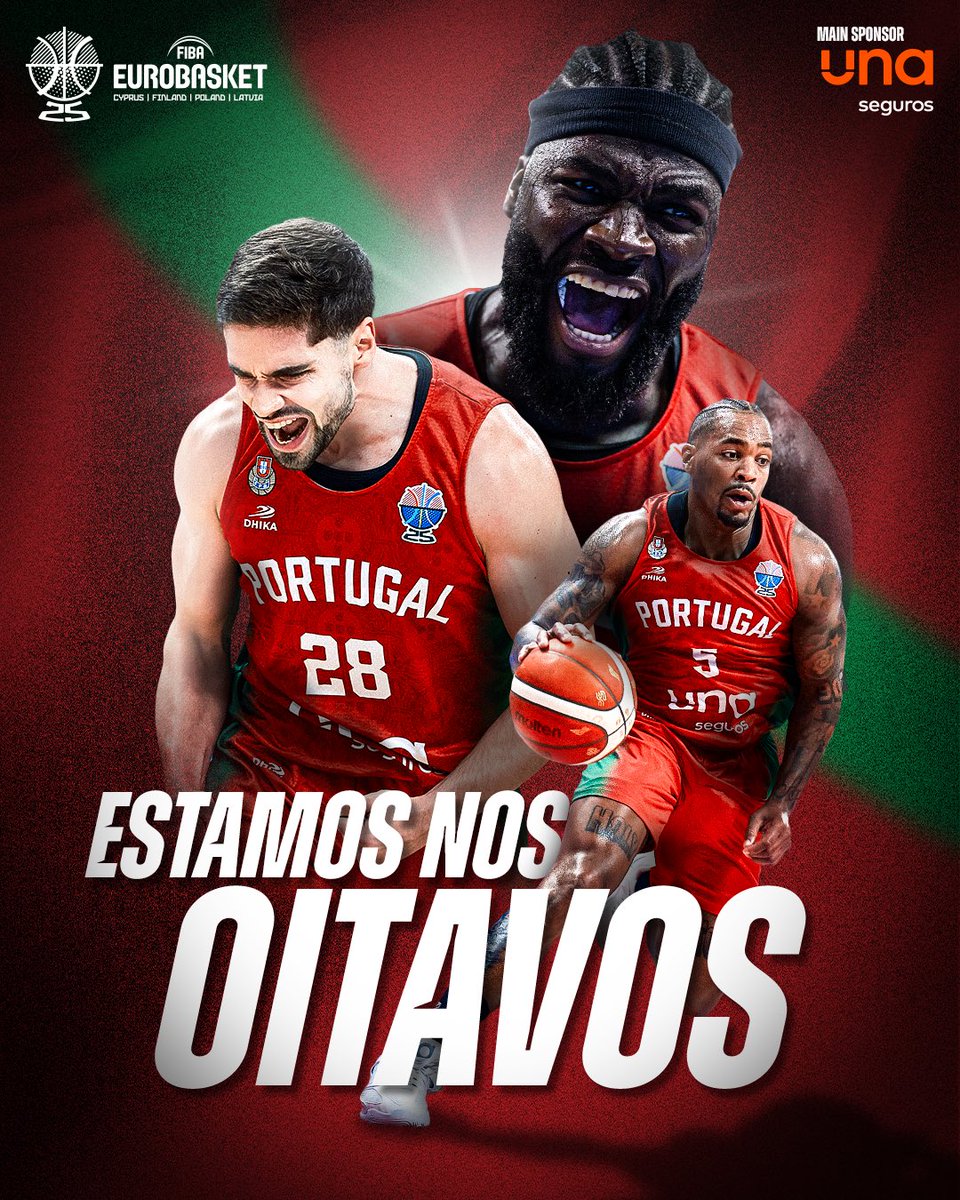 𝗘𝗡𝗧𝗥𝗘 𝗔𝗦 𝟭𝟲 𝗠𝗘𝗟𝗛𝗢𝗥𝗘𝗦 𝗗𝗔 𝗘𝗨𝗥𝗢𝗣𝗔!

#SomosBasquetebol #GigantesDePortugal #OsLinces #EuroBasket #MakeYourMark