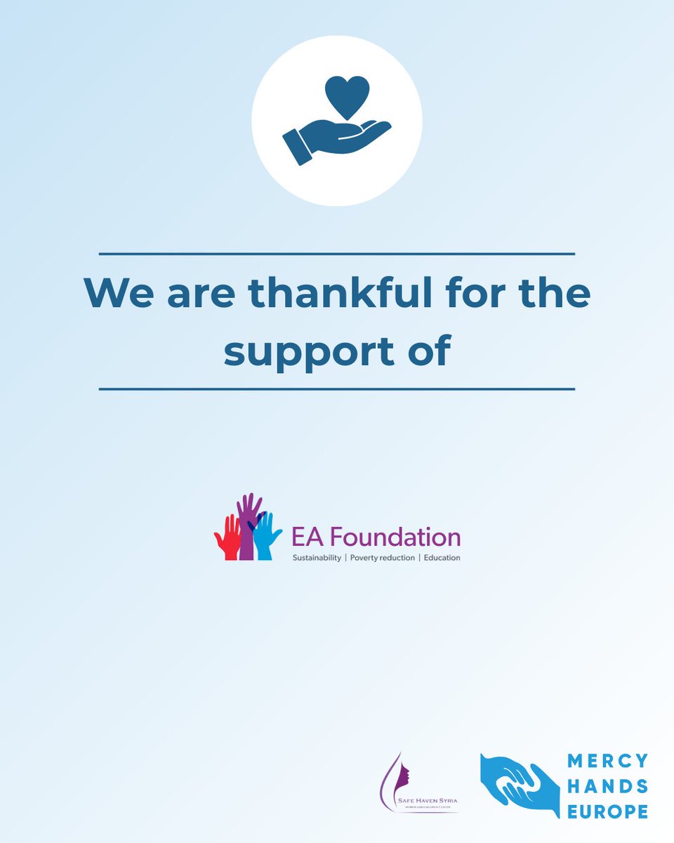 MercyHandsEU's tweet image. 🆘 Safe Haven Syria is at risk 🆘
In 10 months, we supported 2,700+ women &amp;amp; children in rural Syria with healthcare &amp;amp; protection.
Now, due to funding cuts, we may shut down in weeks.

Help us keep this lifeline alive.
👉 Donate: gofundme.com/f/Save-a-healt…

#SupportSyria