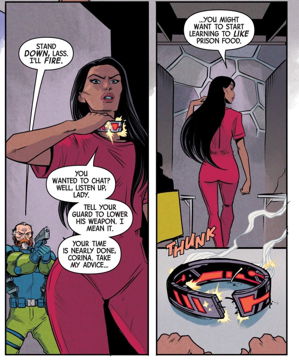aliastager's tweet photo. #xspoilers

I can see Monet going a far more litigious route with dethroning Corina. Like she just pulls up with a charge of ‘inhumane conditions’ and sues the entire corporation until they’re under. https://t.co/wD8DWAOMY6