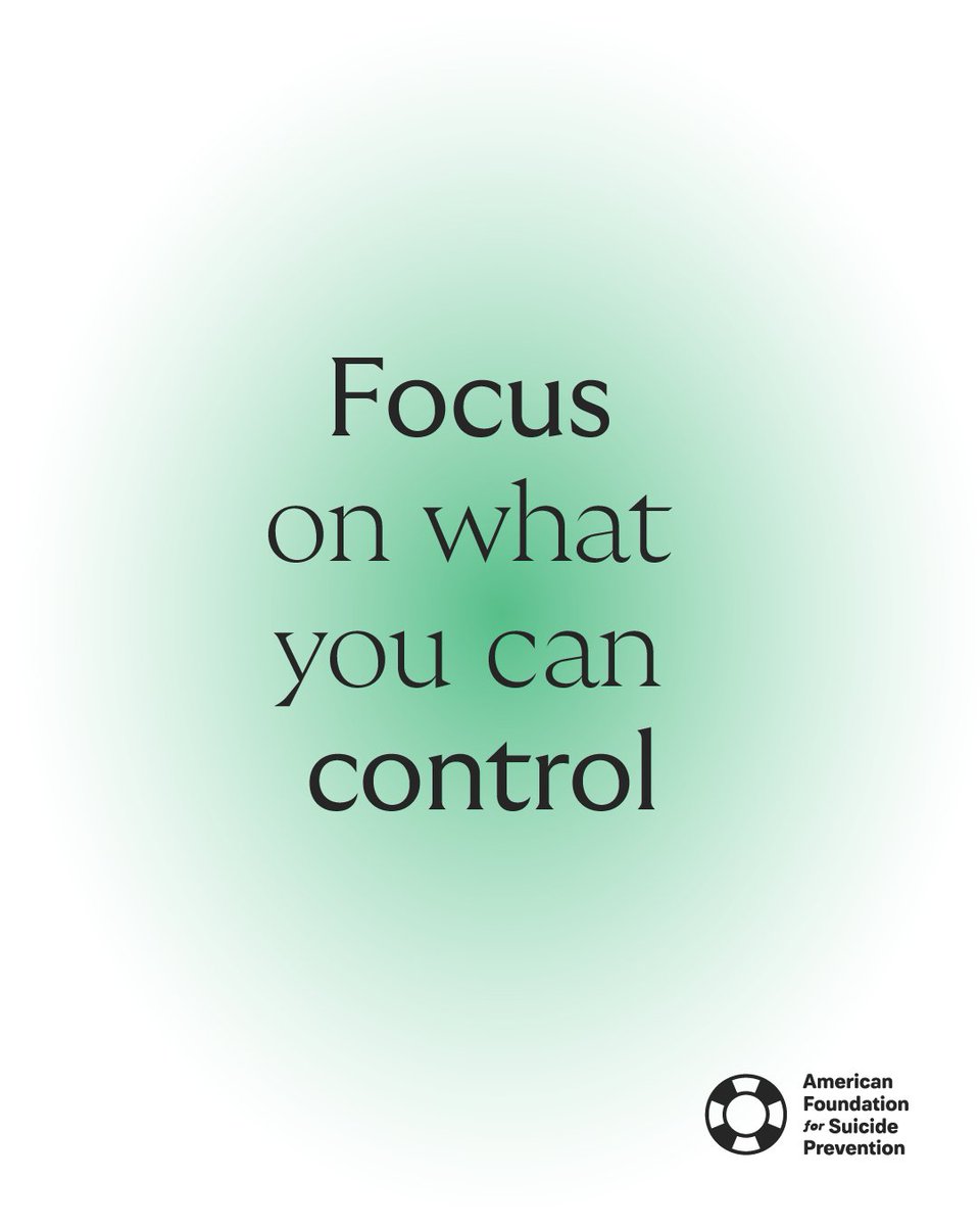 When things seem uncertain, overwhelming, or scary, take a moment to ground yourself and focus on what's in your control rather than what's not. You are not alone. 💙