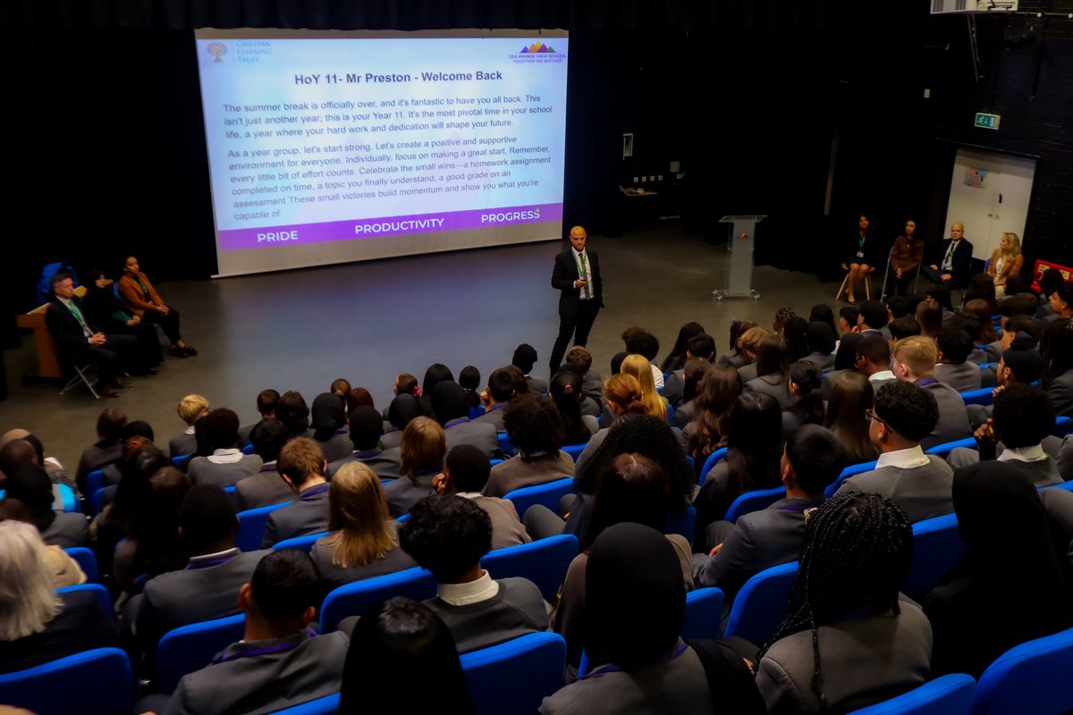 Our Class of 2030 started their first year at Lea Manor today, and the Class of 2026 started their final year.

Both year groups had assemblies lead by Headteacher <a href="/JPather74/">J Pather</a> to help start them off on these important first and last steps of their Lea Manor journeys.