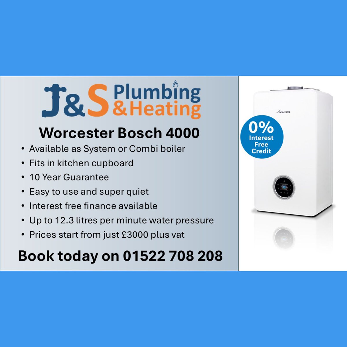 Introducing the Worcester 4000, 

Great boiler which also looks great in any kitchen, complete with a 10 year warranty. 

#jaspher #jassafetytips