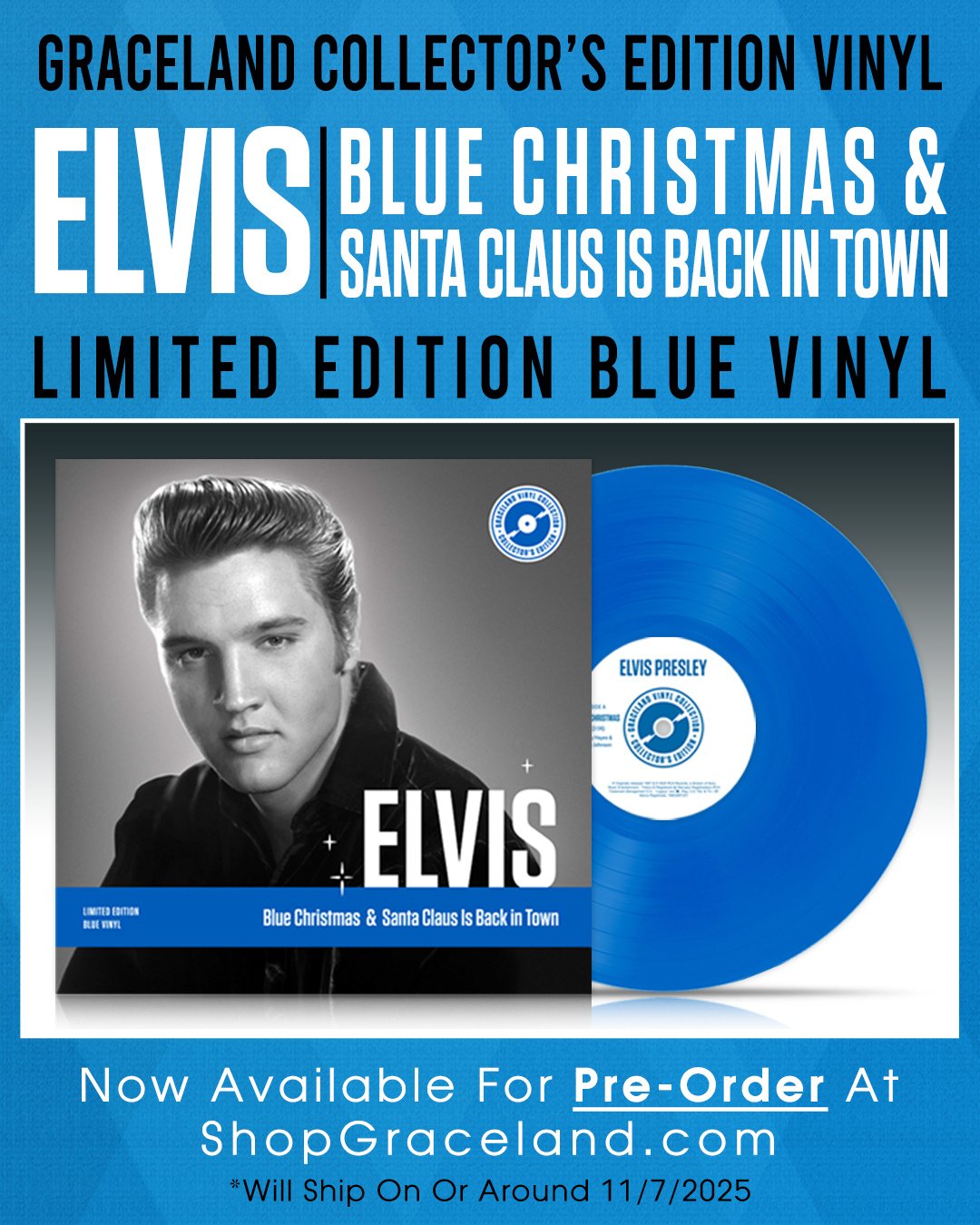 7” EP Elvis Presley Blue UK Original Elvis Presley - Blue Hawaii (Numbered 180g 45RPM Vinyl 2LP