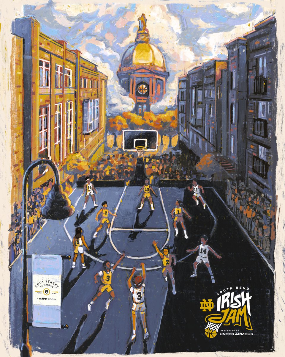 The Fighting Irish (@fightingirish) on Twitter photo Notre Dame Hoops hit Eddy Street
Irish Jam presented by <a href="/UnderArmour/">Under Armour</a> 
📍 Eddy Street Commons | Oct. 3 | 6-8 PM
🔗 fightingirish.com/irishjam/
#GoIrish☘️ Notre Dame Hoops hit Eddy Street
Irish Jam presented by <a href="/UnderArmour/">Under Armour</a> 
📍 Eddy Street Commons | Oct. 3 | 6-8 PM
🔗 fightingirish.com/irishjam/
#GoIrish☘️