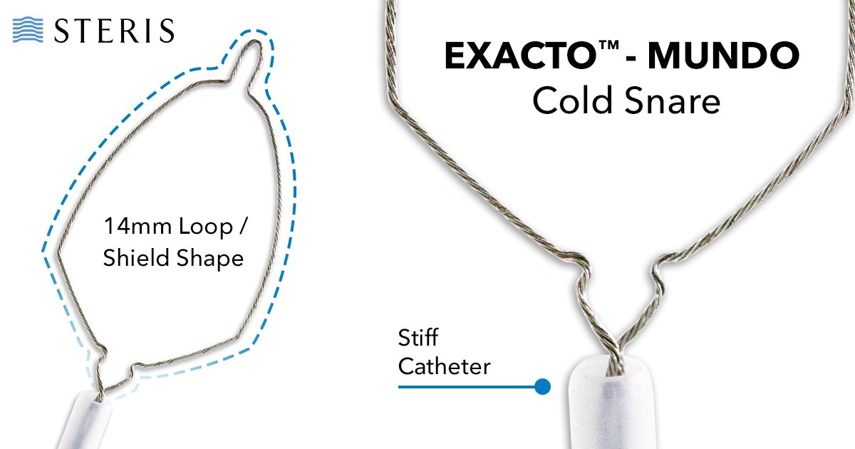 STERIS Endoscopy (@sterisendoscopy) on Twitter photo You’ve seen the name. Now let’s talk about performance.
Physicians are discovering how the EXACTO™ - MUNDO Cold Snare is redefining expectations in cold EMR of large polyps–thanks to its 14mm loop, stiff catheter, shield shape, and enhanced resection force that helps reduce You’ve seen the name. Now let’s talk about performance.
Physicians are discovering how the EXACTO™ - MUNDO Cold Snare is redefining expectations in cold EMR of large polyps–thanks to its 14mm loop, stiff catheter, shield shape, and enhanced resection force that helps reduce