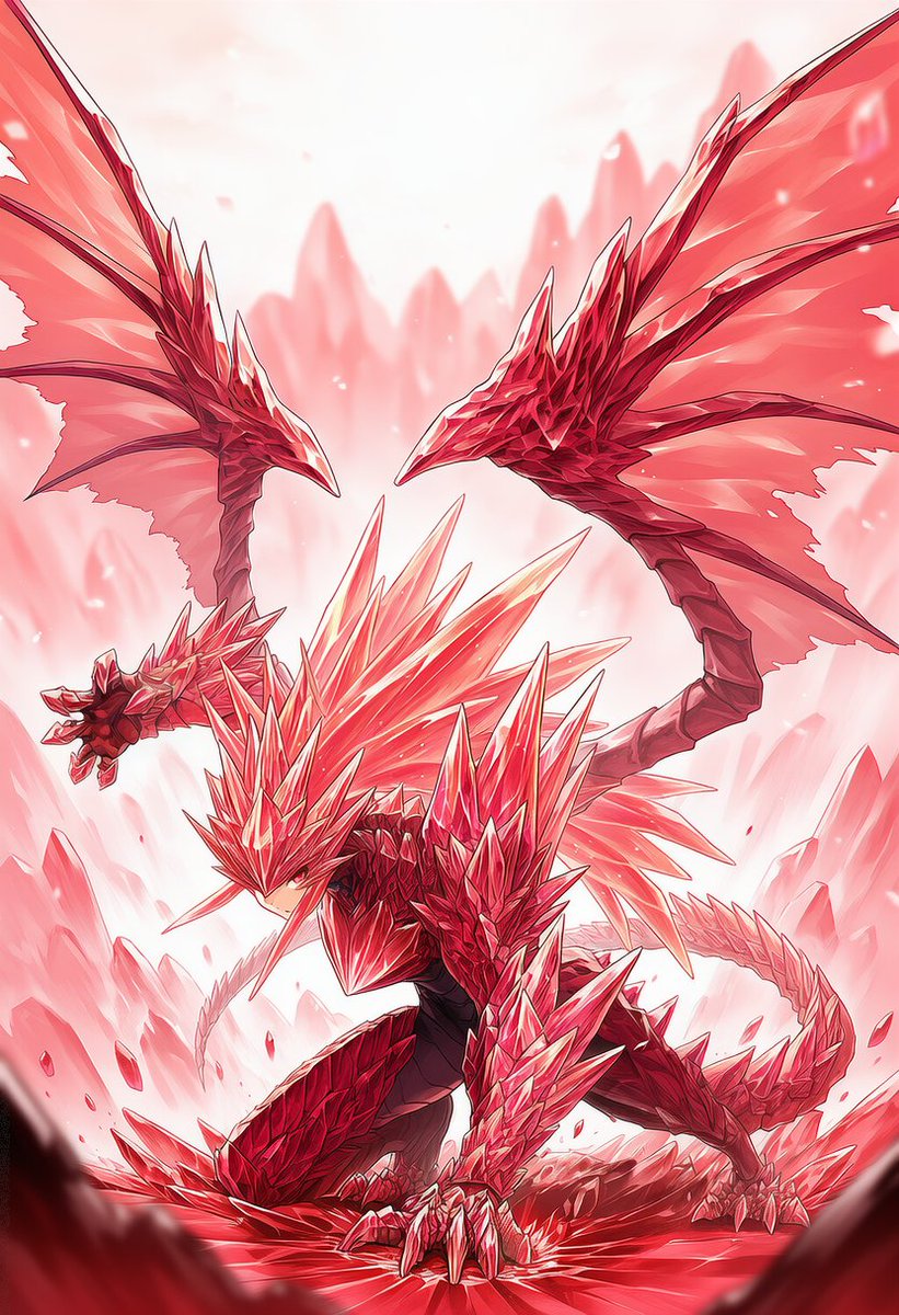 #クリスタルドラゴン娘 
#CrystalDragonGirlAI

そろそろ本日の活動終了～
今日ラストはクリドラちゃん

この子に関しては背景が最初に作ったこれ以外で合うの浮かばないし衣装もクソも無いのでイイ感じのポーズ探すのがメインになりがちです(地面に手をつくポーズが重厚感出やすくてお気に入り)