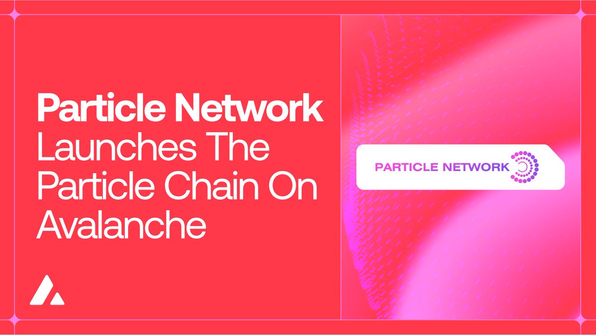 Avalanche🔺 (@avax) on Twitter photo Many chains that feel like one.
The future of Web3 is defined by simplicity.
<a href="/ParticleNtwrk/">Particle Network</a> is bringing Particle Chain to Avalanche, a high-performance coordination & settlement L1 for Universal Accounts, built as the backbone for a more unified Web3. Many chains that feel like one.
The future of Web3 is defined by simplicity.
<a href="/ParticleNtwrk/">Particle Network</a> is bringing Particle Chain to Avalanche, a high-performance coordination & settlement L1 for Universal Accounts, built as the backbone for a more unified Web3.
