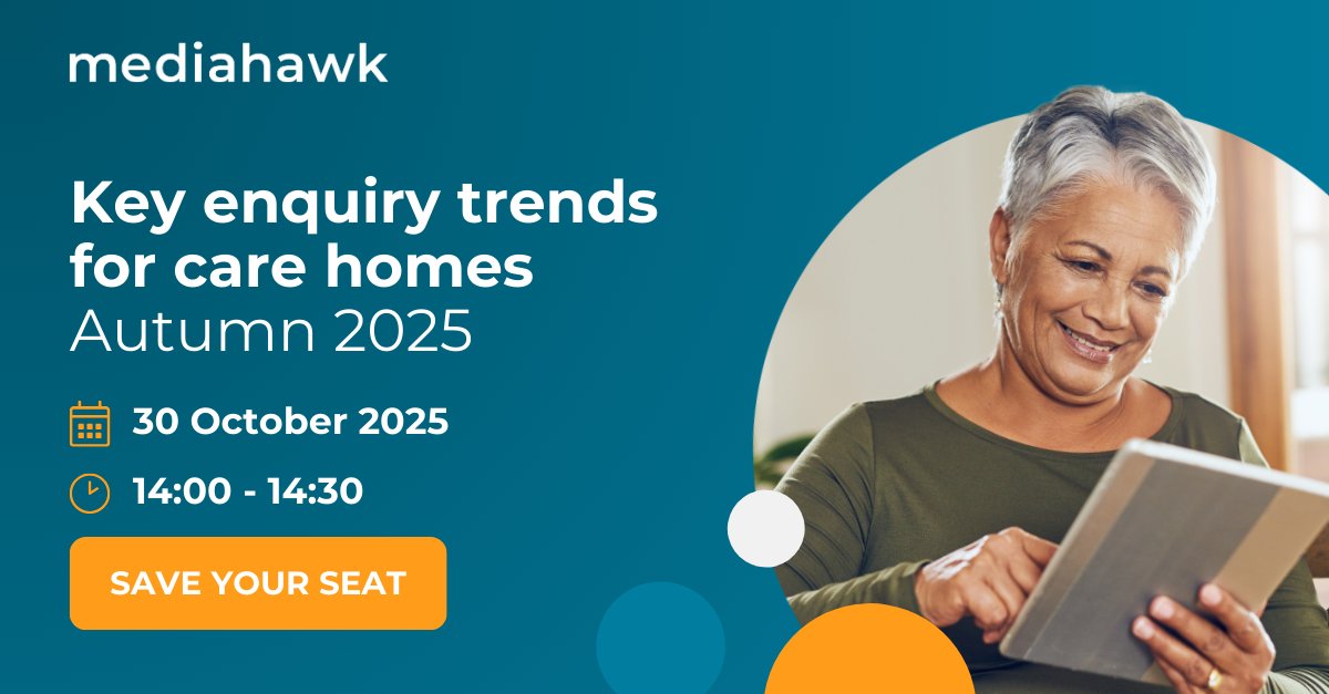 [REGISTRATION NOW OPEN] It’s that exciting time of year again, where we reveal the key marketing trend for care homes: Autumn 2025.

Don’t miss out, save your seat 👉 mediahawk.co.uk/resources/even…

#caretrends #care #carehomemarketing #marketing