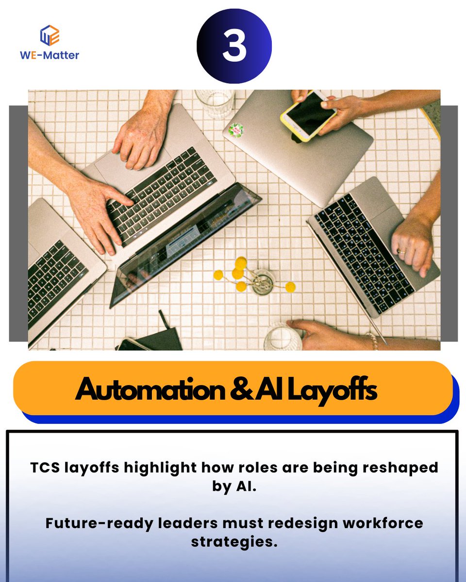 Wematter_global's tweet image. Infosys is alerting employees when they overwork.
EY &amp;amp; Accenture are adding Gen Z–centric recognition platforms.
TCS is cutting roles due to automation.

At WE-Matter, we help leaders stay ahead with AI-driven, predictive engagement insights.
#FutureOfWork #CXOInsights #WEMatter