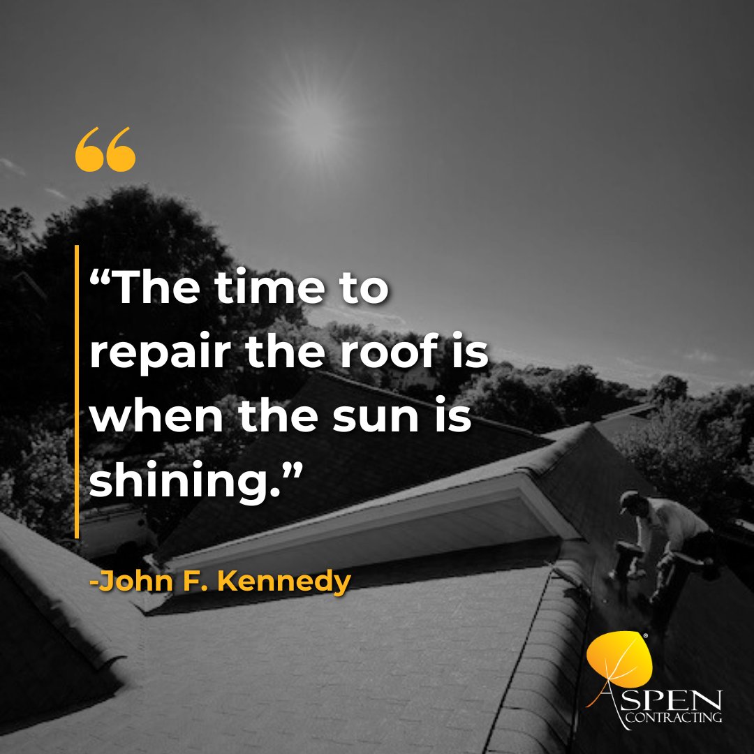 #WisdomWednesday  🧠

Preventative care > emergency repair.

Book your FREE inspection today: 📞 877-784-ROOF 📞

#RoofTips #AspenContracting #JFK