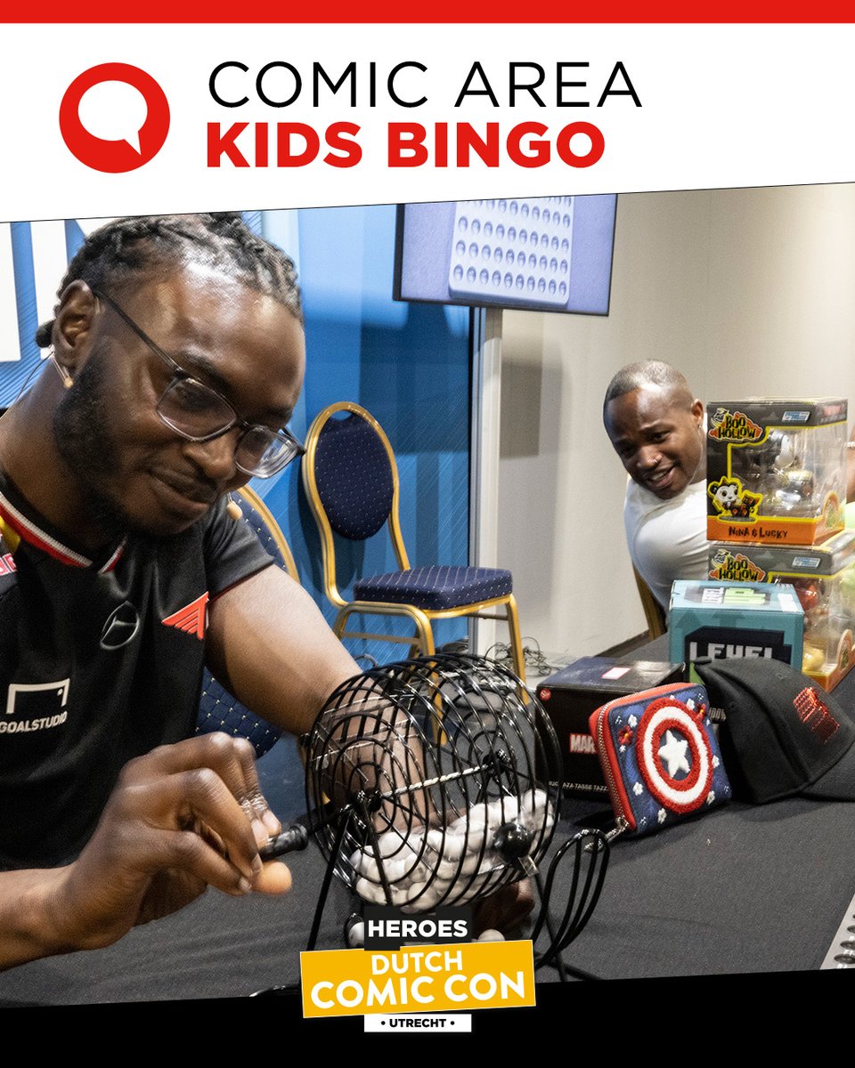Yes, it’s Bingo time again, and this time it’s a real KIDS Bingo in the Comic Area! After last edition’s big success, you can join the fun every day this fall.

Get a row and win cool prizes! Are you under 12 and love games? Then don’t miss it. It’s going to be awesome! 🎊