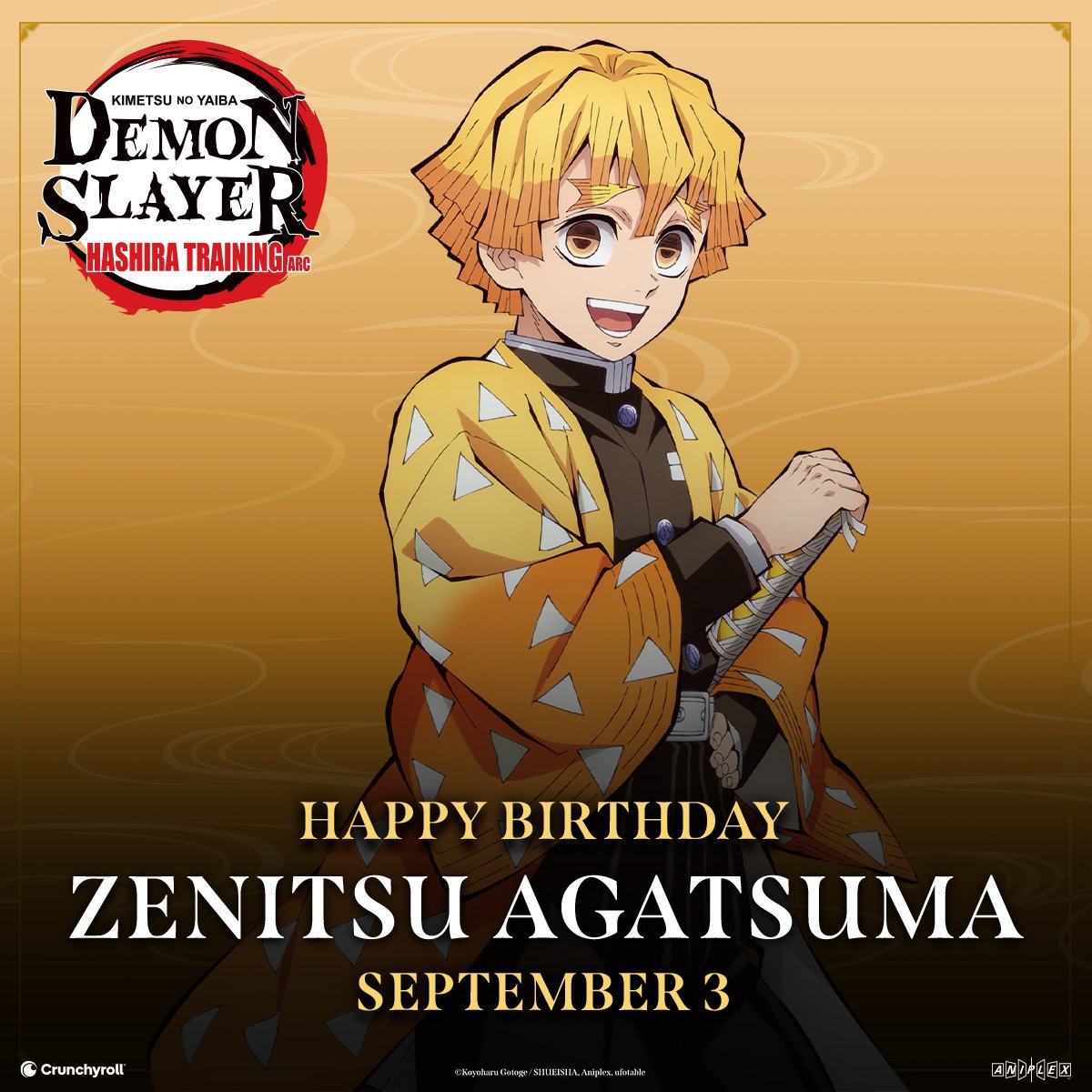Happy birthday, Zenitsu! ⚡️ (via. <a href="/DemonSlayerUSA/">Demon Slayer: Kimetsu no Yaiba (English)</a>)
