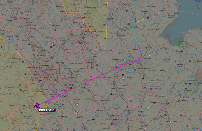Andyyyyrrrr's tweet photo. 14:59 WOLF 11 x1 RAF Eurofighter Typhoon
Departed from RAF Coningsby on a Training sortie
Intentions are to Enter low level (around South Wales?) for 15 Minutes then conduct a PD to RNAS Culdrose #EGDR, afterwards will RTB to Coningsby.
Working Mil 252.870
#WOLF0011 Tail : #ZK341 https://t.co/ON48lQHUGe