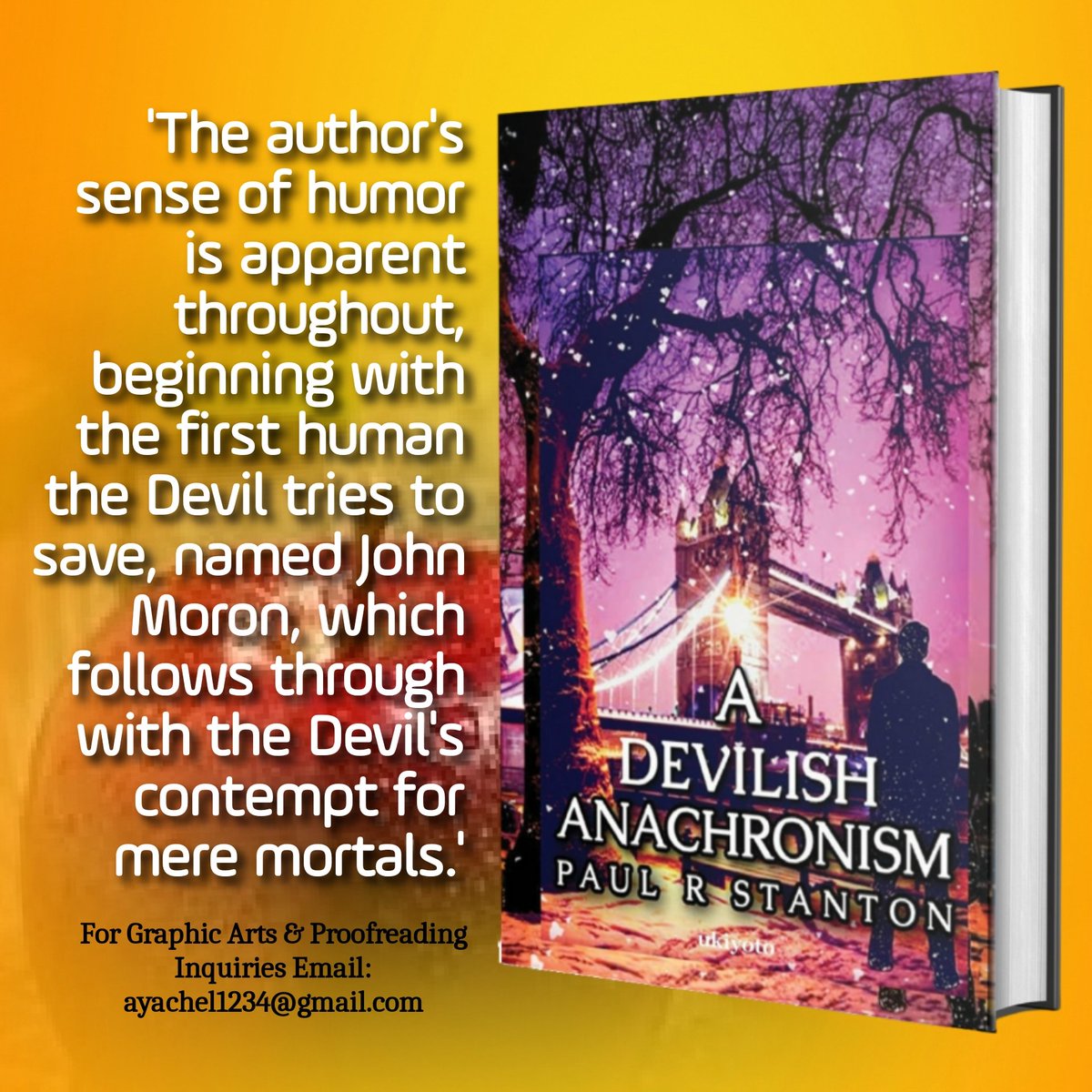 Zey Perez Author Artist Reviewer (@zeaperez3) on Twitter photo ๐ฟ๐ป๐ฟ #BookReviews #BookRecommendations
'The mystery kept me guessing to the end & had a very satisfying resolution.'
๐ป'A DEVILISH ANACHRONISM' <a href="/PaulRStanton/">Paul Stanton - Author - Playwright.</a>
BUY HERE: amazon.com/Devilish-Anachโฆ
#readingcommunity #writingcommunity #booklovers
#booksky #fantasy ๐ฟ๐ป๐ฟ #BookReviews #BookRecommendations
'The mystery kept me guessing to the end & had a very satisfying resolution.'
๐ป'A DEVILISH ANACHRONISM' <a href="/PaulRStanton/">Paul Stanton - Author - Playwright.</a>
BUY HERE: amazon.com/Devilish-Anachโฆ
#readingcommunity #writingcommunity #booklovers
#booksky #fantasy