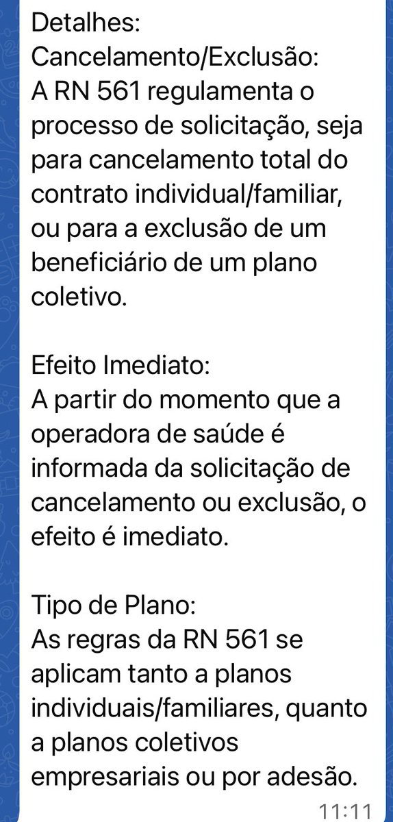 iaragb's tweet photo. Quero relatar uma situação que vivenciei que pode ser útil para vocês.

Resolvi cancelar o plano de saúde da Humana, porque estão com valores altos e oferencendo muito pouco, clínicas estão se recusando a a aceitar e se recusam a autorizar até exame 90 reais.

Solicitei o cancelamento imediato e anexei a resolução 561 da ANS que a lei garante o cancelamento.

Segue o fio 👇🏻