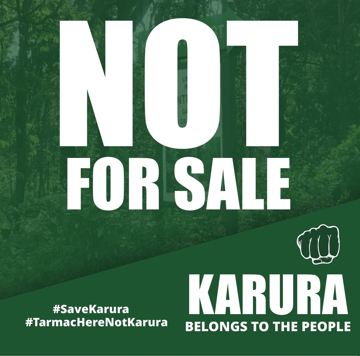 After years  building,bringing  hope and dignity  to Karura <a href="/KeForestService/">Kenya Forest Service</a> Saw it fit to throw  community like trash! <a href="/FriendsofKarura/">Friends of Karura</a>
#SaveKarura 
#TarmacHereNotKarura  <a href="/artspace254/">Artspace</a> 
Peotect Karura Forest <a href="/GreenBeltMovmnt/">Green Belt Movement</a>