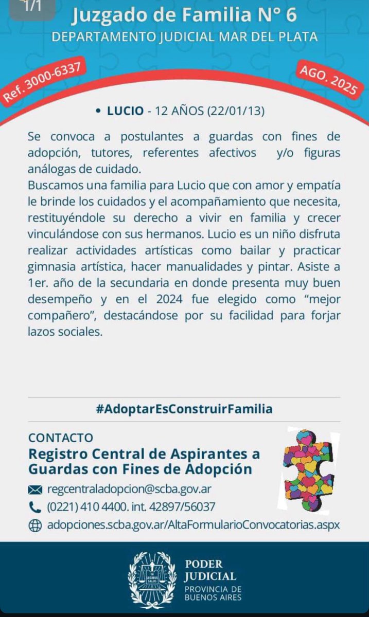 muscarijoseok's tweet photo. Dale RT 🙏🙏🙏

Adopción, buscan una familia 

Que circule la info ❤️❤️❤️ https://t.co/pFOCJB2dKN