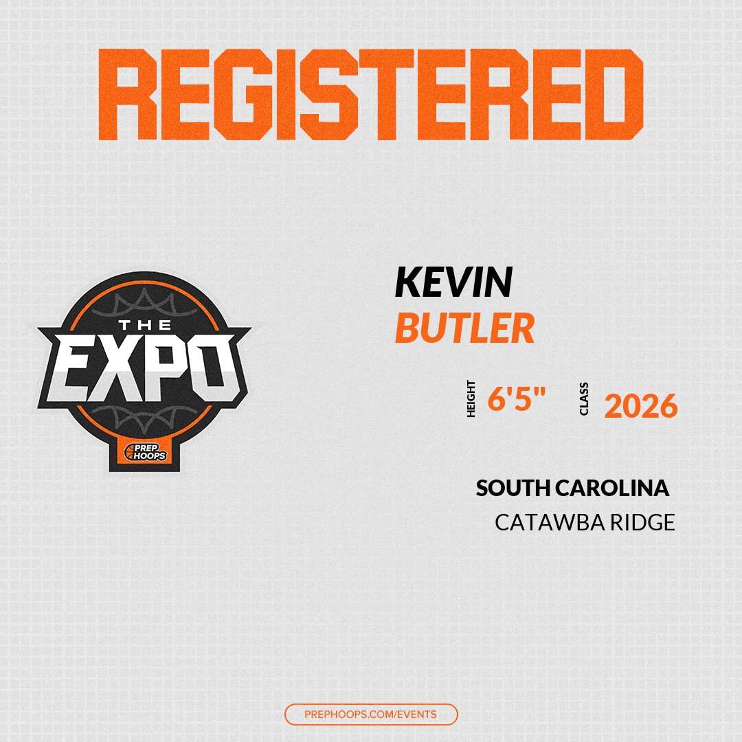 Prep Hoops South Carolina (@prephoopssc) on Twitter photo Welcome Class of 2026 Kevin Butler (<a href="/kev5butler/">Kevin Butler</a>) of Catawba Ridge HS to the <a href="/PrepHoopsSC/">Prep Hoops South Carolina</a> Showcase @ Rock Hills Sports & Event Center.
🔥🏀 #PHExpoCAR 🏀🔥
Register NOW! 👇
events.prephoops.com/e/1614/registe… Welcome Class of 2026 Kevin Butler (<a href="/kev5butler/">Kevin Butler</a>) of Catawba Ridge HS to the <a href="/PrepHoopsSC/">Prep Hoops South Carolina</a> Showcase @ Rock Hills Sports & Event Center.
🔥🏀 #PHExpoCAR 🏀🔥
Register NOW! 👇
events.prephoops.com/e/1614/registe…