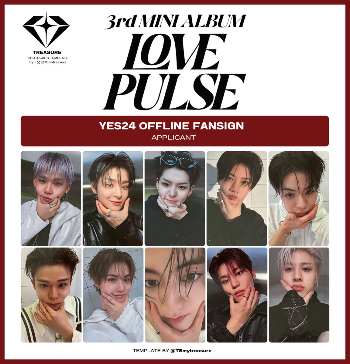 注文 Treasure love pulse Musicart 当選トレカ ヨシ TREASURE 3rd