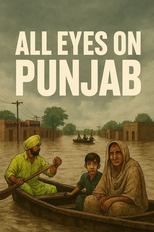 AllAboutSikhism's tweet photo. Our hearts go out to all those affected by the devastating floods in Punjab. We stand with you in this difficult time and send strength, love, and prayers for your safety and recovery 🙏

#panjabfloods https://t.co/k8y1xpASRe