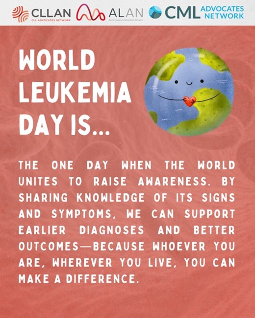 Today is the day: World Leukemia Day! 🌍
Good morning, everyone! 💛
Share awareness, spread knowledge, and help us raise understanding of the signs of leukemia. Every small action can make a difference.
#WorldLeukemiaDay #BeLeukemiaAware #WLD25 #BeAware #awareness #leukemia