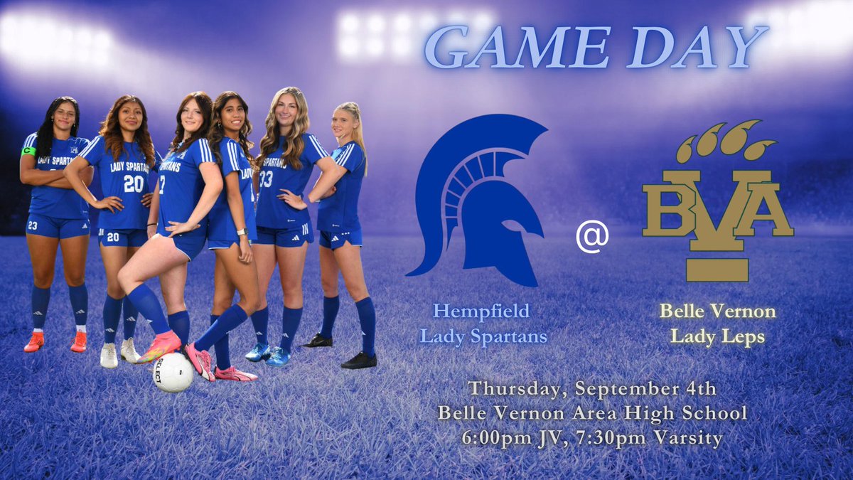 Lady Spartans travel to Belle Vernon tonight!

Let’s go Hempfield!