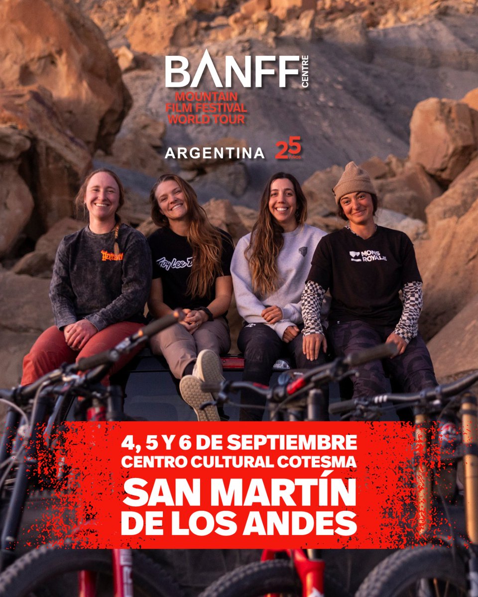 🎥 ¡La gira del Banff Mountain Film Festival World Tour Argentina no se detiene y esta semana hace escala en San Martín de los Andes!

👉 Toda la info sobre fechas, sedes, programación y entradas aquí:
🔗 banffargentina.com.ar

🇨🇦🇦🇷 #BanffArgentina #Banff25Años #CineDeAventura