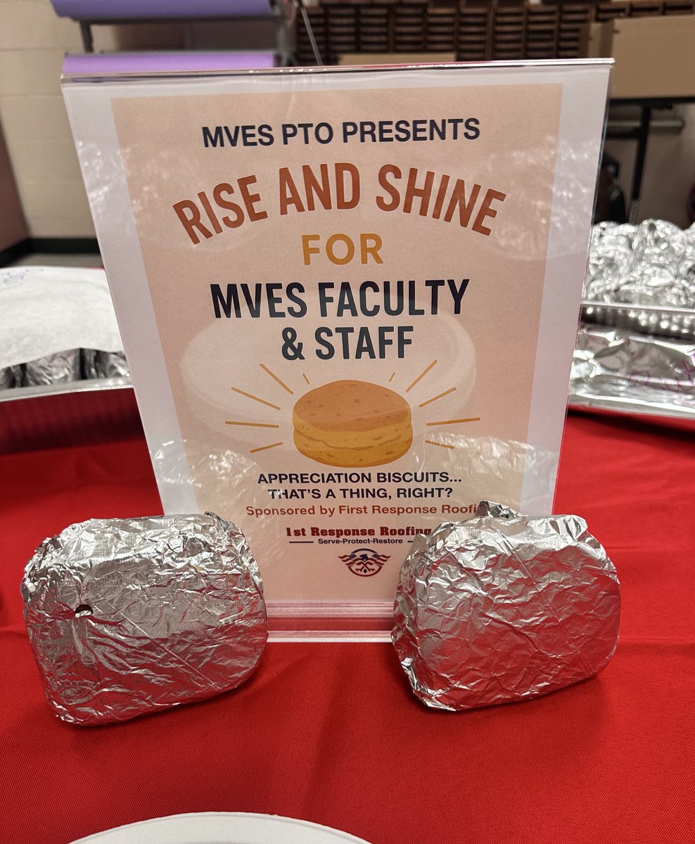 We are thankful for #WonderfulWednesday! Thank you 1st Response Roofing 👏👏👏 <a href="/Mvestrojans_pto/">MVES PTO</a> <a href="/Hall_Schools/">Hall County Schools</a> #StaffAppreciationAllYear