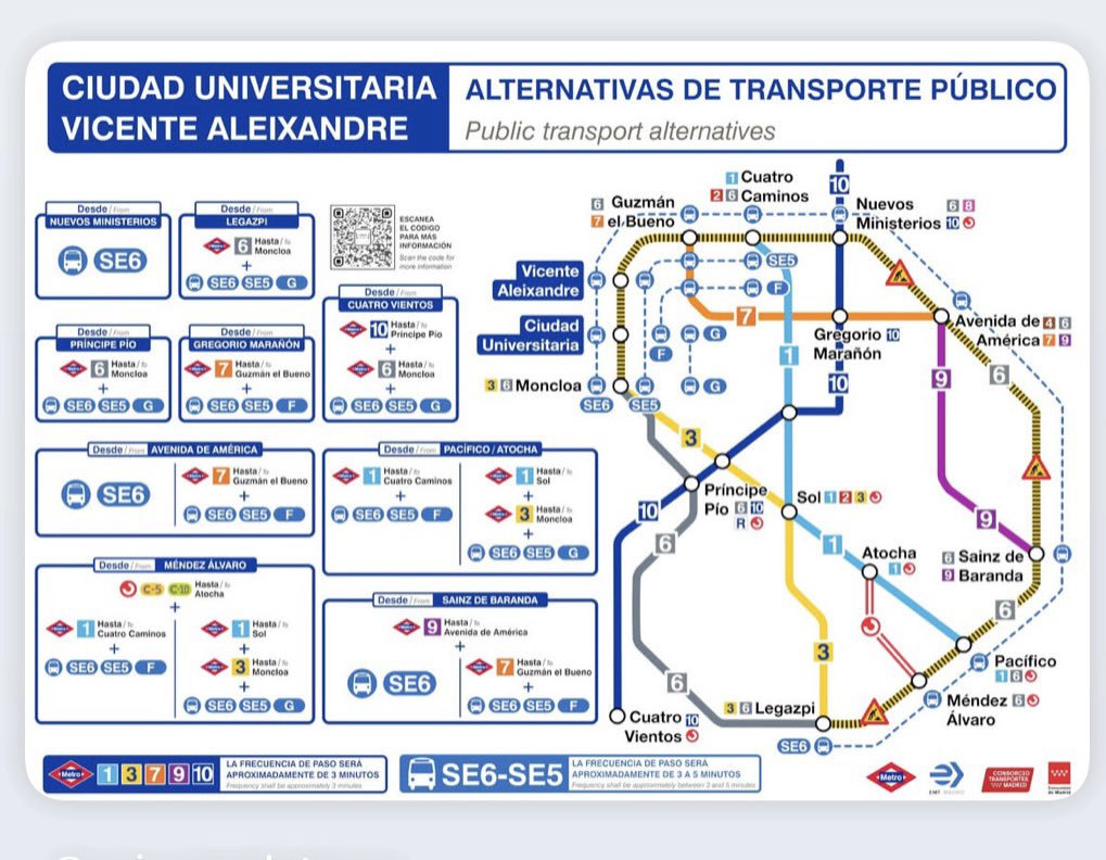 ⚡A T E N C I Ó N ⚡

❗MENSAJE para toda la comunidad universitaria de #LaComplutense ❗

Con motivo de la suspensión temporal del servicio de la #Línea6 de <a href="/metro_madrid/">Metro de Madrid</a> en el tramo Legazpi-Moncloa, por las obras de renovación y automatización de dicha línea, las estaciones de