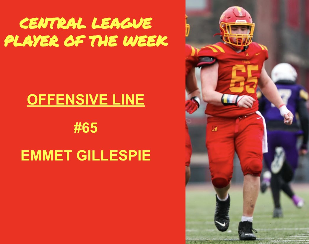 From our Week 0 Win over Harry S. Truman, Liam Taylor and Emmet Gillespie were recognized as Central League Players of the Week at their respective positions! <a href="/HPrideAthletics/">Haverford HS Athletics</a> #BFT #HPRIDE
