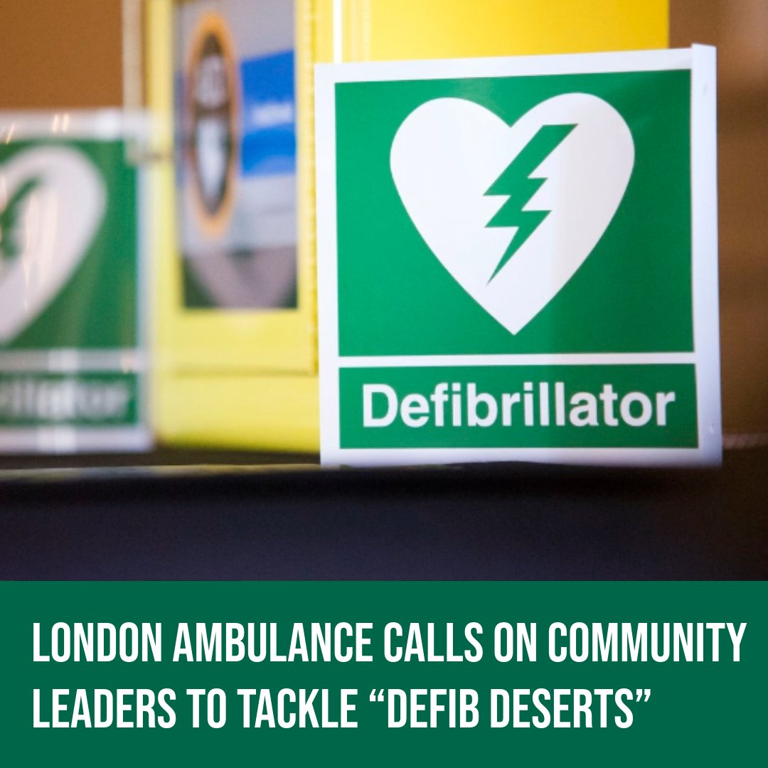 Where you live in our city could determine your chances of surviving a cardiac arrest. We are renewing our call for areas with the highest number of ‘defib deserts’ to host devices in their neighbourhoods – including Newham, Hackney and Ealing. londonambulance.nhs.uk/2025/09/02/lon…

2/3